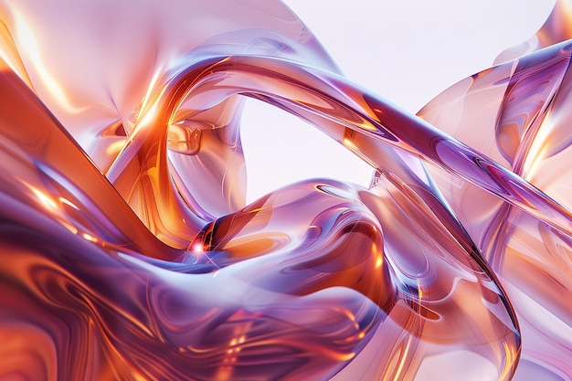 abstract liquid organic shapes 3D rendering background