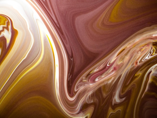 Abstract Liquid paint in motion with marble details for art creatives