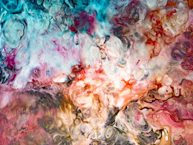 Abstract Liquid paint in motion with marble details for art creatives