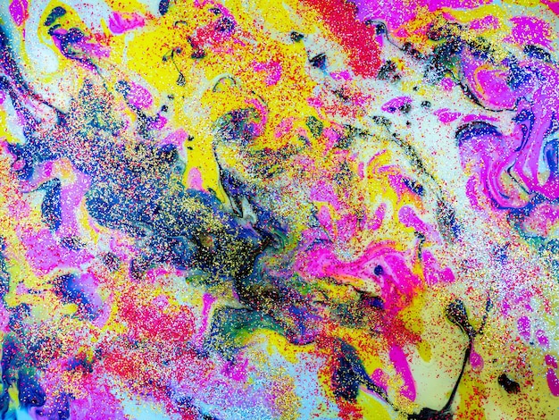 Abstract Liquid paint in motion with marble details for art creatives