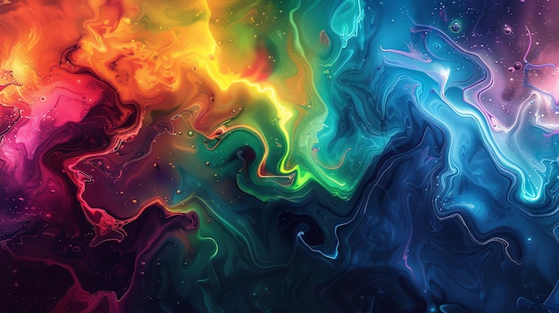 Abstract Liquid Swirl Background