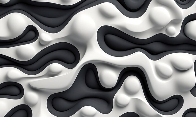 Abstract liquid wallpaper Creative monochrome banner