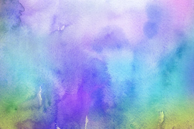 Abstract liquid watercolor background in pastel rainbow colors