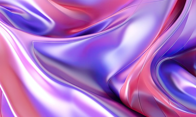 Abstract liquid wave wallpaper Creative holographic banner Created with generative AI tools