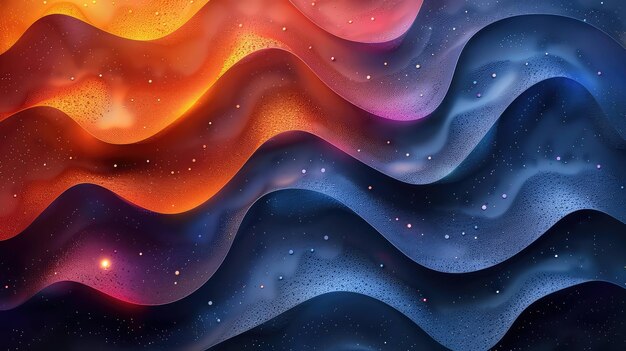 Photo abstract liquid waving geometric gradient background