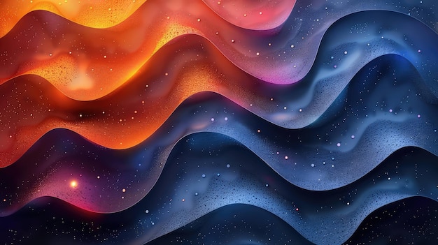 Photo abstract liquid waving geometric gradient background