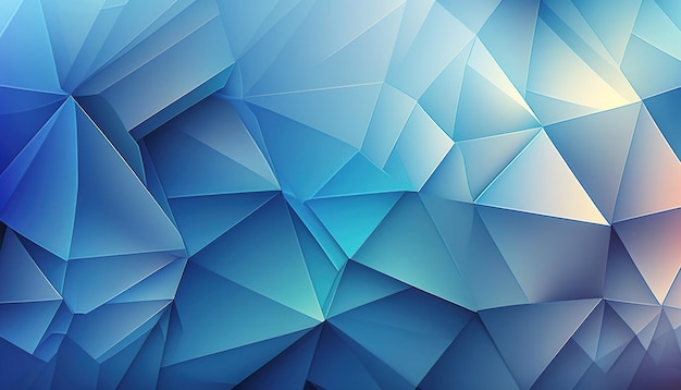 Abstract LowPoly background Blue Polygonal geometrical pattern