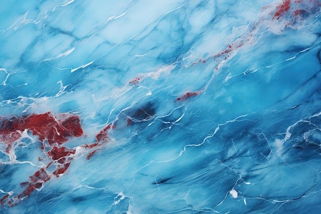 Abstract luxury blue red marble textured background