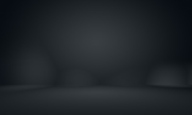 Abstract luxury blur dark grey and black gradient used as background studio wall for display your pr...