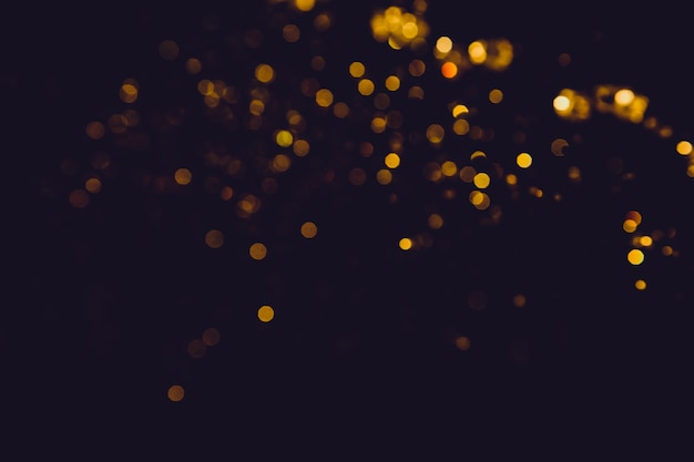 Abstract luxury bokeh on black background