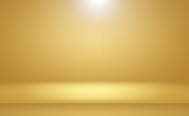 Abstract Luxury Gold yellow gradient studio wall, well use as background,layout,banner and product presentation.