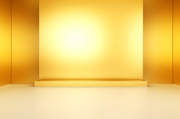 Abstract luxury gold yellow gradient studio wall well use as and