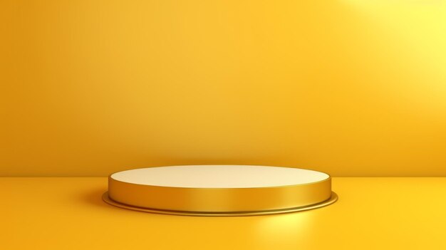 Abstract luxury gold yellow gradient studio wall