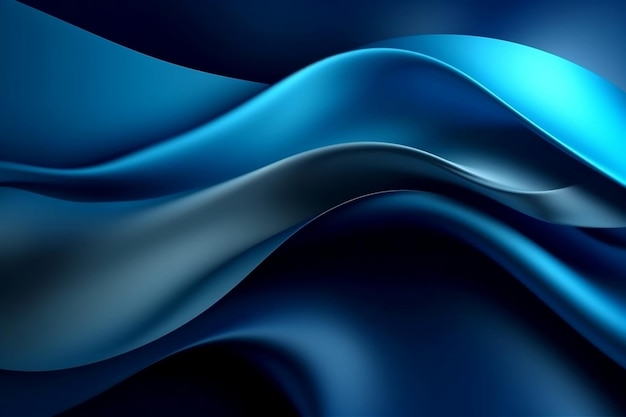 abstract luxury gradient blue background smooth dark blue with black vignette