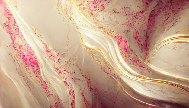 Abstract luxury marble background Pink and gold colors