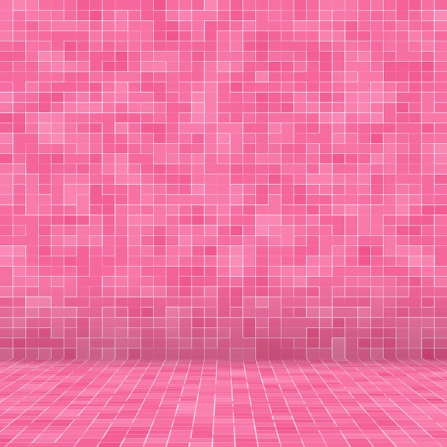 Abstract Luxury Sweet Pastel Pink Tone Wall Floor Tile Glass Seamless Pattern Mosaic