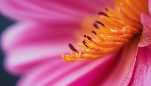 Photo abstract macro photography flower contrasting saturated colors gazania flower eternal beauty