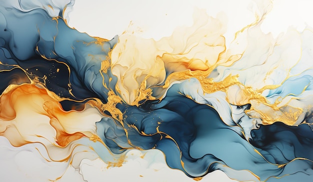 Abstract marble colorful background AI generated