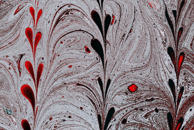 Abstract marble floral pattern texture Traditional art of Ebru marbling