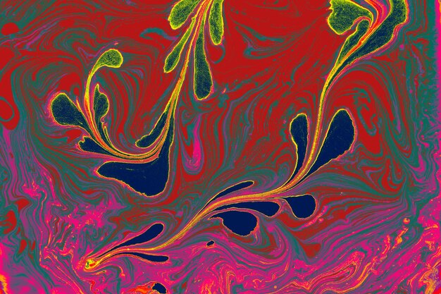 Abstract marble floral pattern texture Traditional art of Ebru marbling