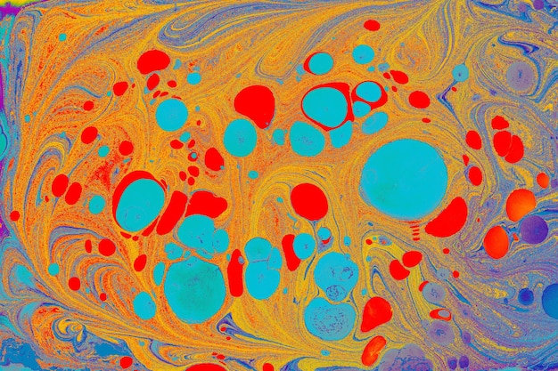 Abstract marble pattern texture Traditional art of Ebru marbling