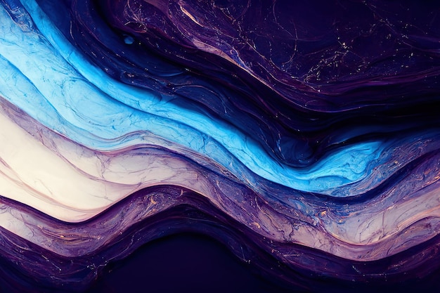 Abstract marble textured background Luxury marble blue and purple paint