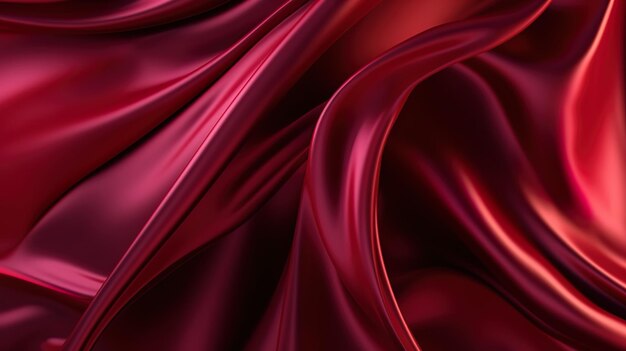 Abstract maroon curved silk texture