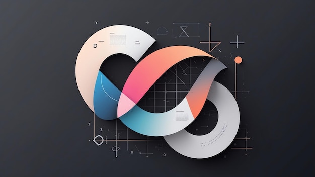 Abstract Mathematics Background Design