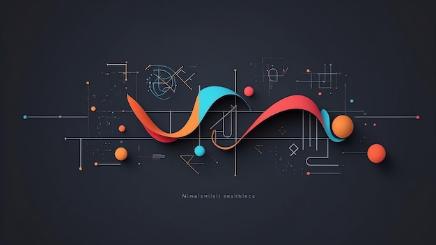 Abstract Mathematics Background Design