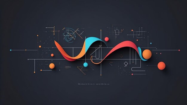 Photo abstract mathematics background design