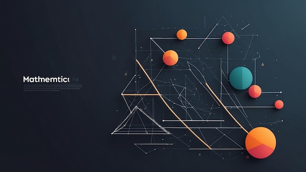 Abstract Mathematics Background Design