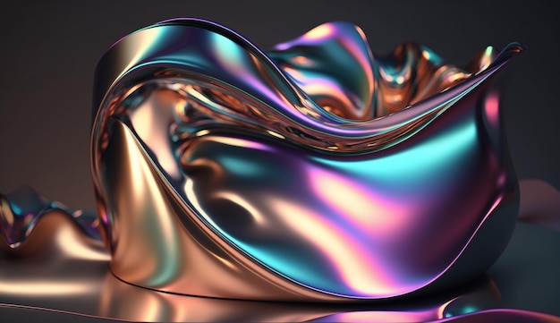 Abstract metallic gradient background