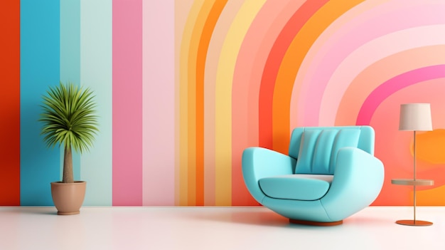 Abstract minimal concept Pastel multi colour vibran