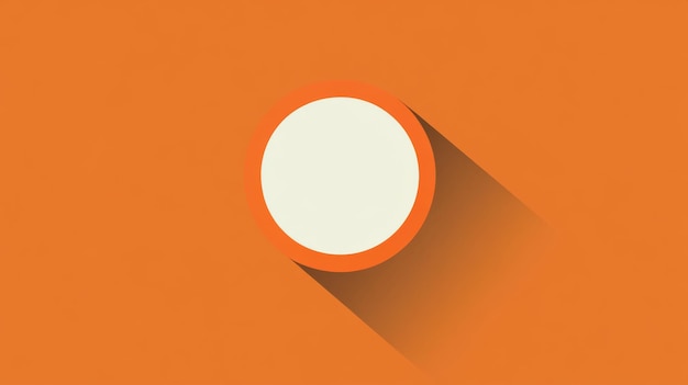 Photo abstract minimalist orange circle