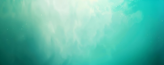 Photo abstract mint green gradient background with bokeh effects