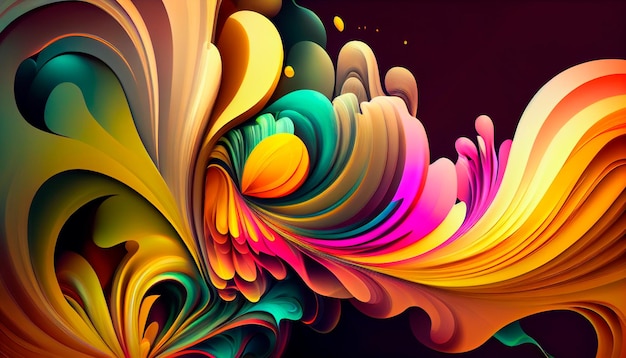 Abstract Modern Background Generative ai illustration