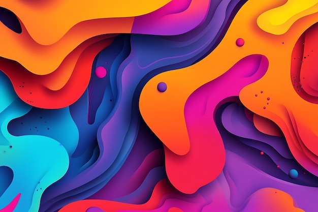 Photo abstract modern background in vibrant colors