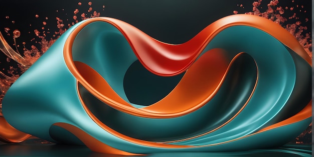 Abstract modern creative wavy style color file background design