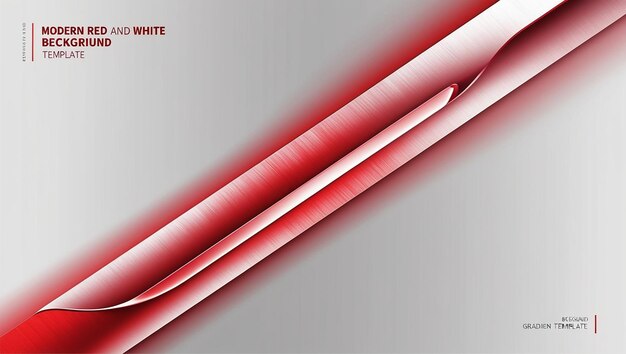 Photo abstract modern gradient red white background