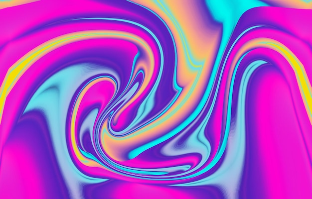 Abstract modern graphic element Dynamical colored forms and wavesColor gradient