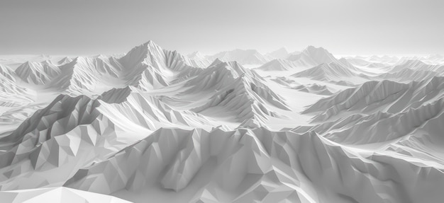 Photo abstract monochrome mountain range