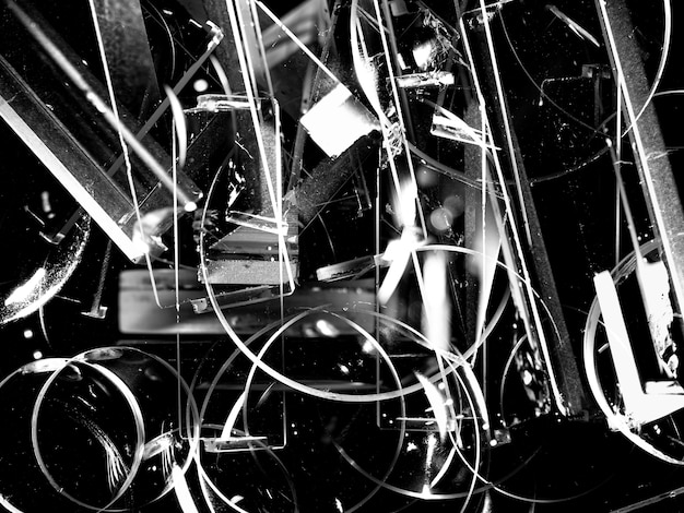 Abstract monochrome noir lens texture and backdrop