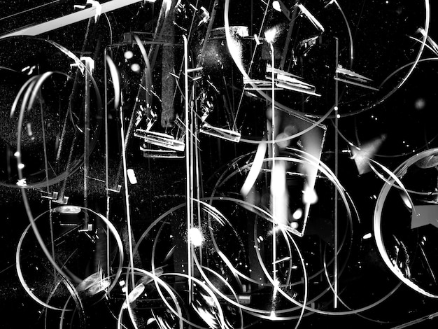 Abstract monochrome noir lens texture and backdrop