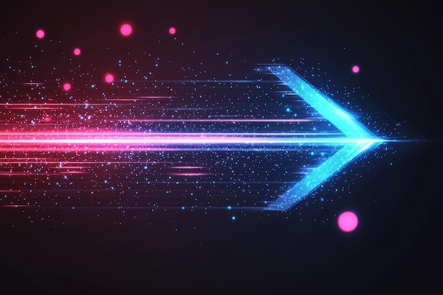 Abstract motion speed glowing effect background created with Generative AI