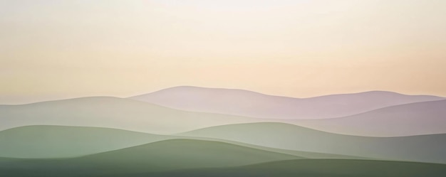 Photo abstract mountain range silhouette at sunset