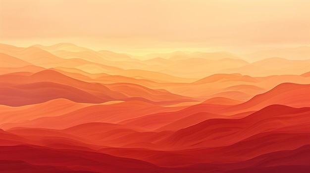 Photo abstract mountain ranges at sunset