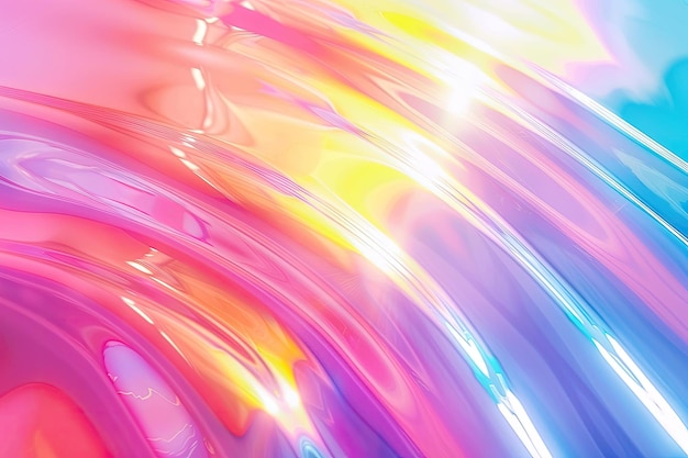 Abstract moving background with colorful blurry rainbow gradient candy