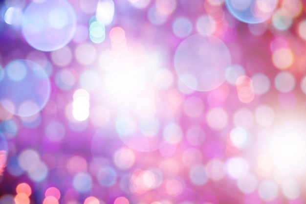 Abstract multi-colored light background with defocused bokeh light