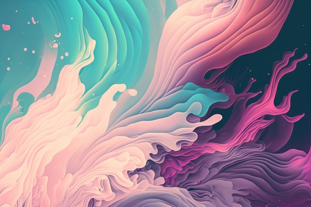 Abstract multicolor liquid effect style background