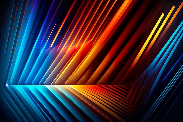 Abstract multicolor spectrum background technology background Generative AI